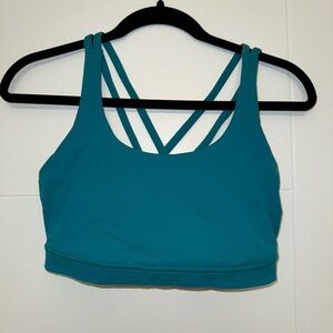 Teal Lululemon Energy Bra Size 10